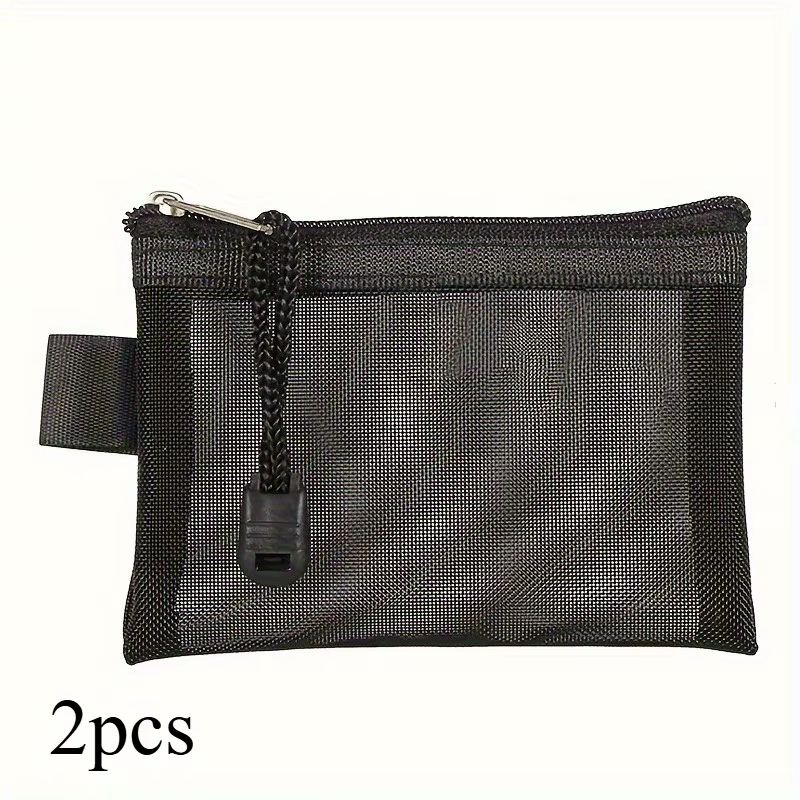 Mini porte-monnaie en maille, portefeuille portable à fermeture éclair, sac de rangement simple et p