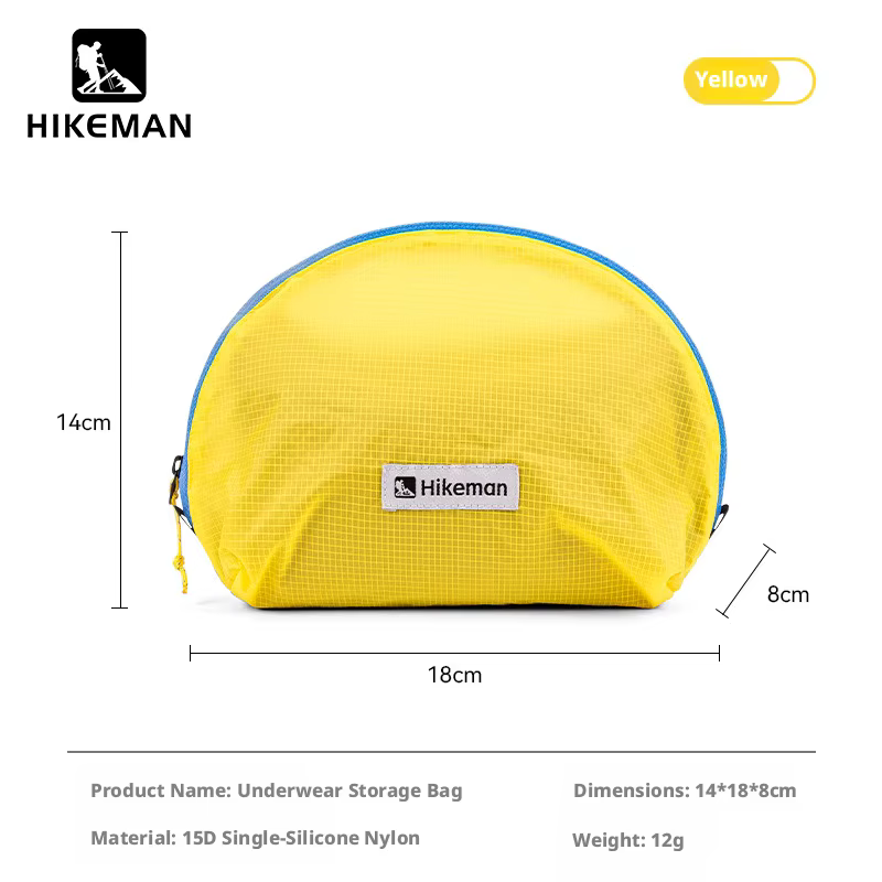 Sac de rangement pour sous-vêtements Hikeman, sac de voyage et d'affaires pour soutien-gorge, sous-v
