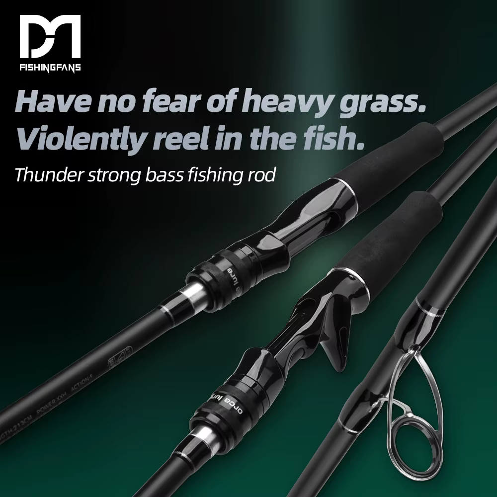 FISHINGFANS ORCA SUPER DUR XXH HAUTE CARBON EVA POIGNLE EXTRA DUR SPINNING CASTING SNAKEHEAD Pêche H