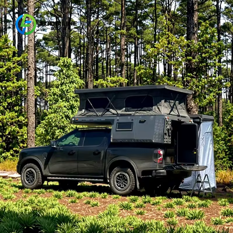 Tente de toit rigide personnalisée pour camionnette, équipement de camping en plein air, vente en gr