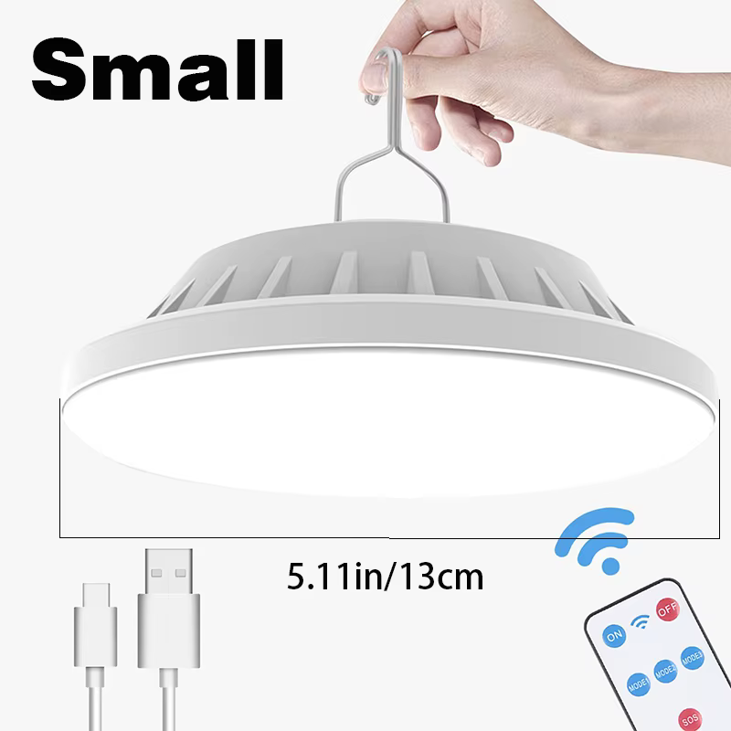 Éclairage extérieur LED feuille lampe de Camping accroché d'urgence solaire USB Rechargeable tente C