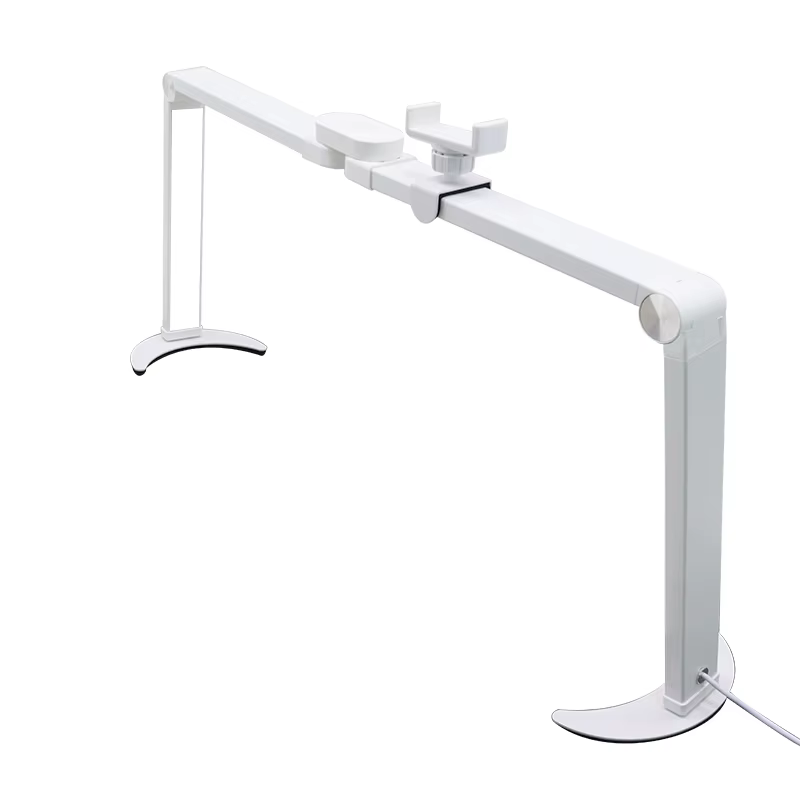 Demi-lune LED pour Extension de cils, pliable, gradation, chaud/blanc, lampe de bureau de beauté pou