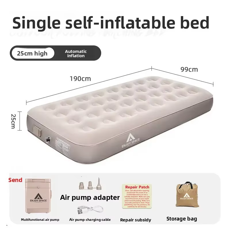 DOTWISE PVC tente gonflable matelas de couchage 40CM tapis de lit de Camping pompe intégrée tapis ép