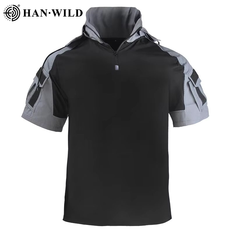 HAN WILD-T-Shirt de Randonnée et de html pour Homme, Vêtement d'Été avec Pantalon Décontracté