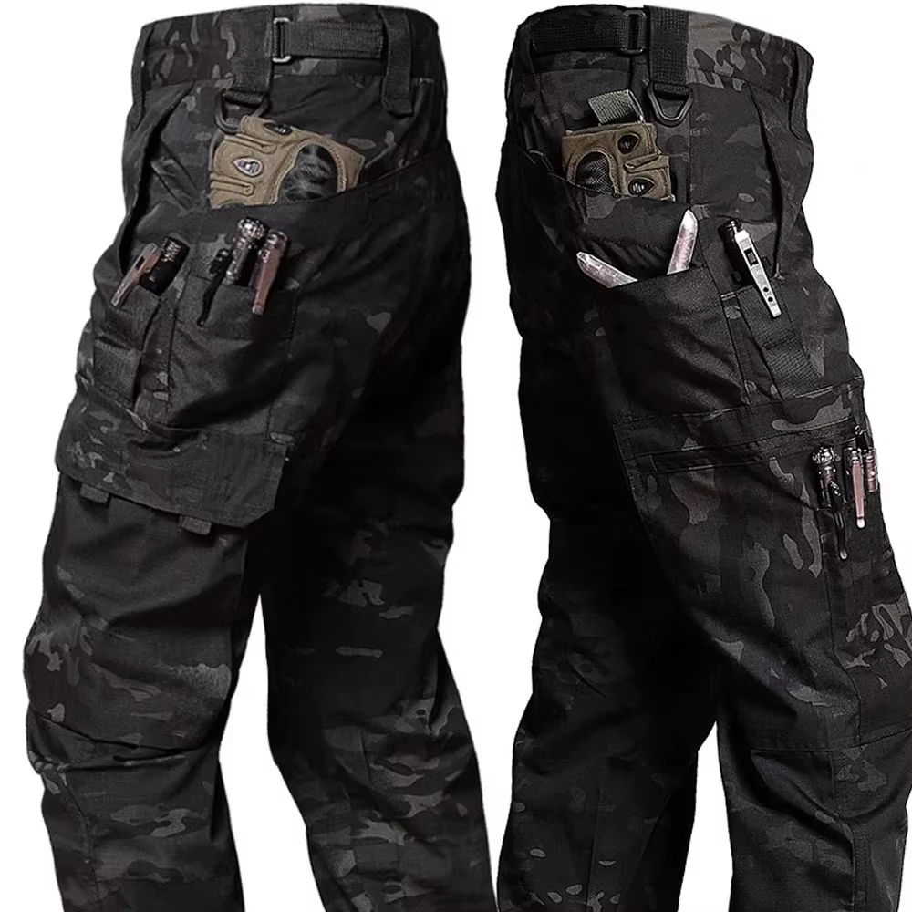 DulPants-Pantalon cargo imperméable pour homme, résistant à l'usure, multi-poches, extérieur, Skip F