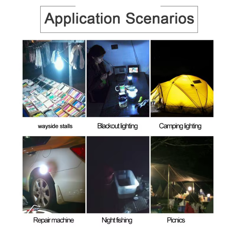 Lampe LED de Camping en plein air, économie d'énergie, panne de courant domestique, éclairage de sec