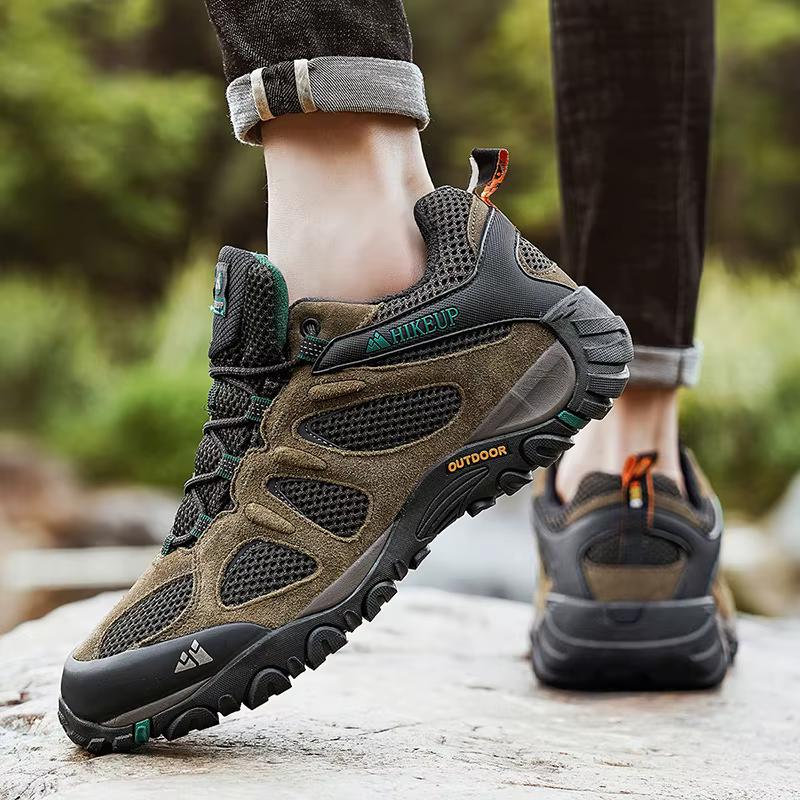 HIKEUP nouvelles chaussures de randonnée en plein air pour hommes antidérapantes résistantes à l'usu