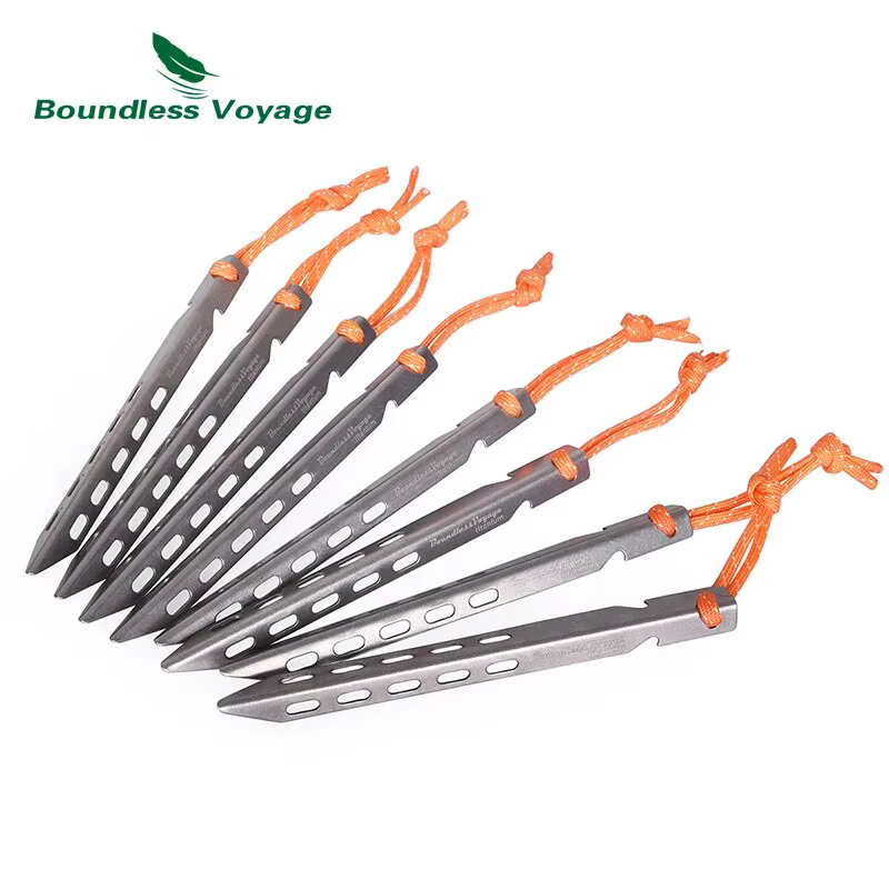 Boundelss Voyage – piquets de tente en titane ultralégers, broches de tente, accessoires de tente d'