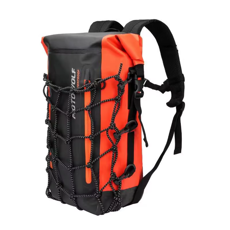 Sac à dos étanche multifonction pour casque de moto, sac de queue, maille de coulée