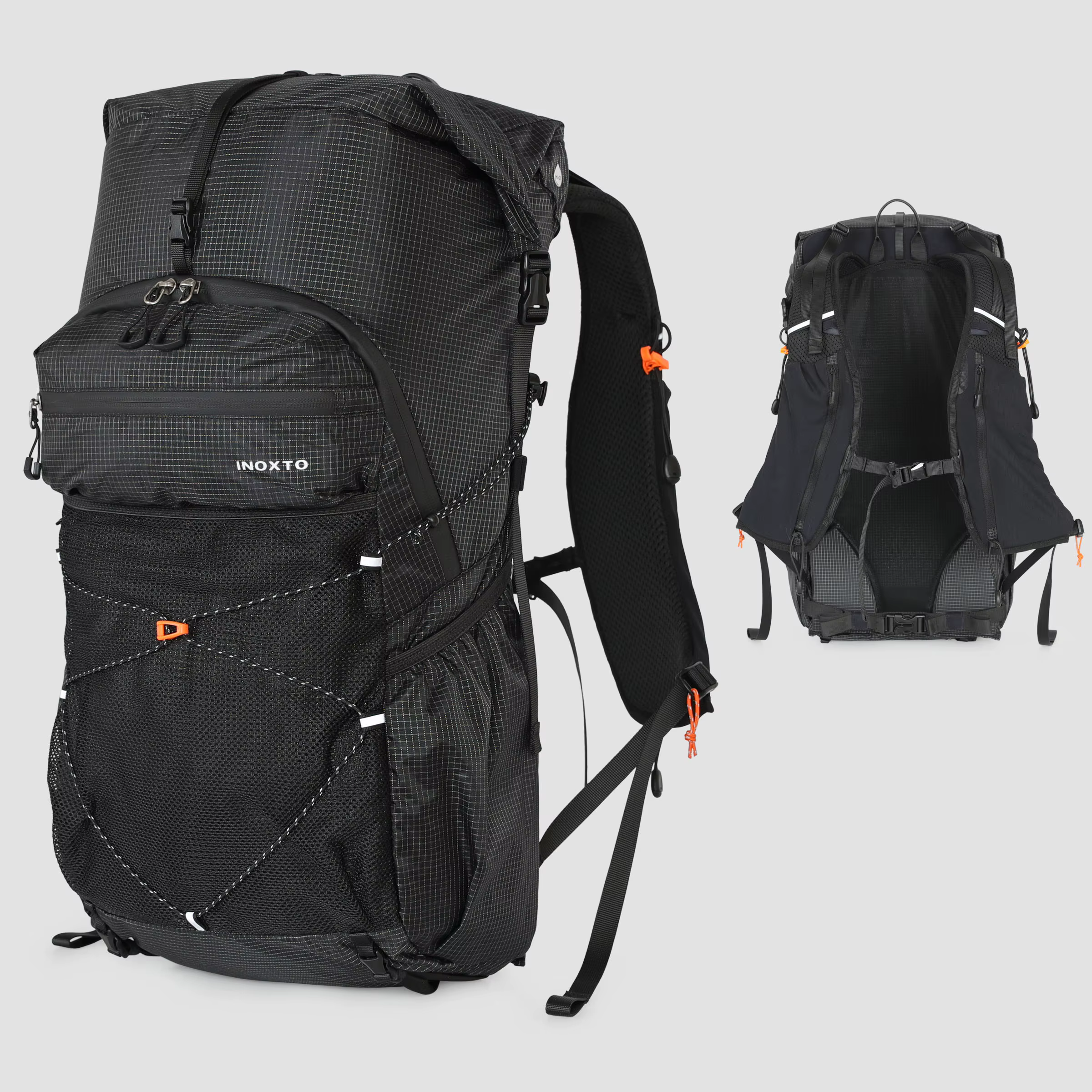 Sac à dos de randonnée pour hommes et femmes, sac à dos de camping imperméable de 30 L avec housse d