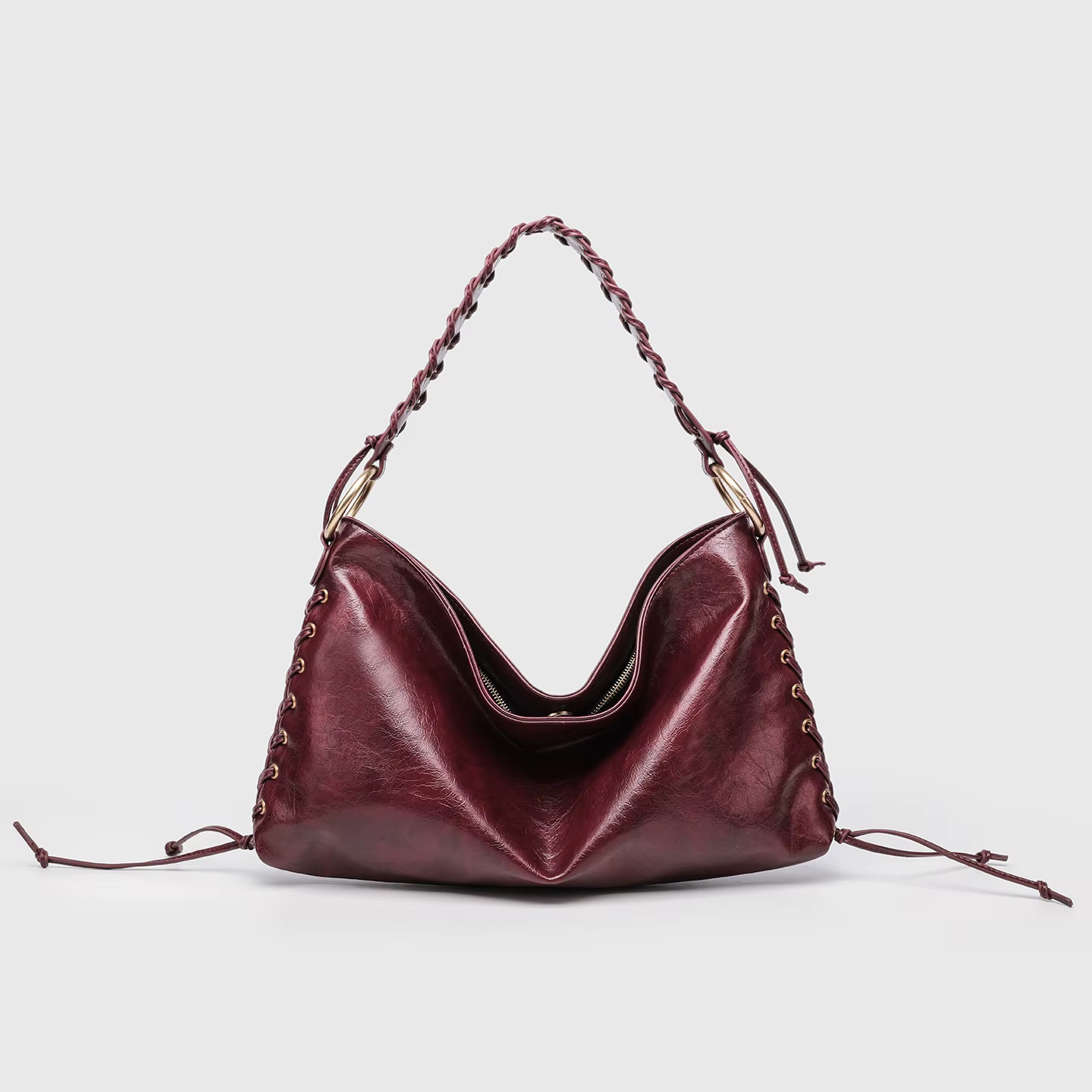 Sac fourre-tout grande capacité pour femme avec boucle métallique, sac à main tissé décontracté pour