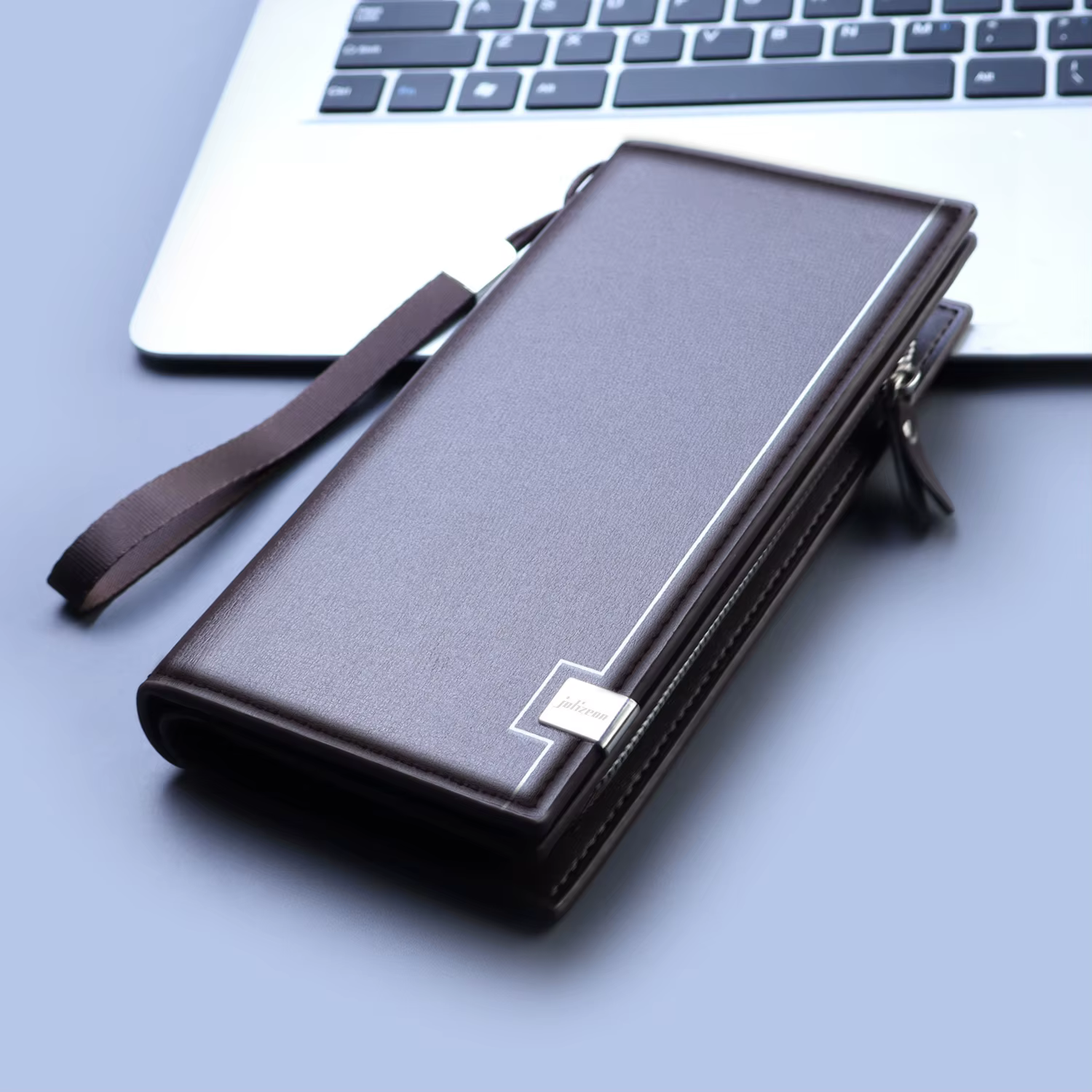 Nouveau sac à main à fermeture éclair pochette d'affaires pour hommes grande capacité sac pour télép