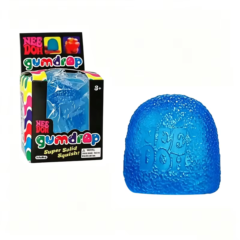 Jouet sensoriel en gomme de maltose Needoh, bonbon solide anti-stress non toxique, boule à presser p