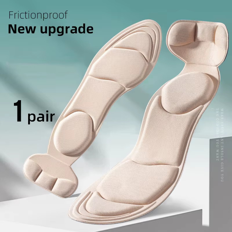 Semelles intérieures en mousse à mémoire de forme pour femmes, chaussures à talons hauts, antidérapa