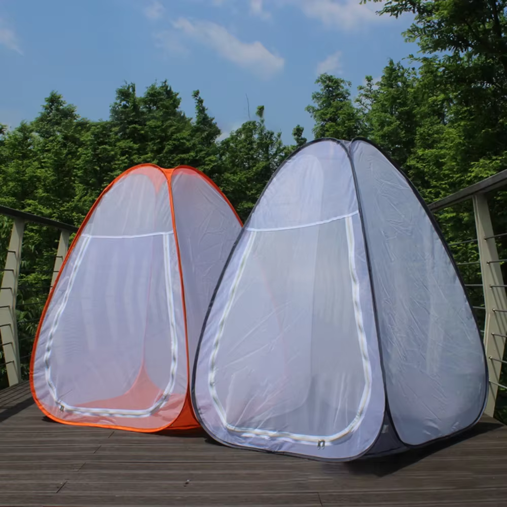 Tente transparente anti-moustique pour l'extérieur, tente pliante portable pour le camping, la pêche