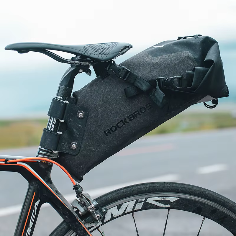ROCKBROS – sac de vélo réfléchissant imperméable 8 10 14 L, sacoche de selle de grande capacité, sac