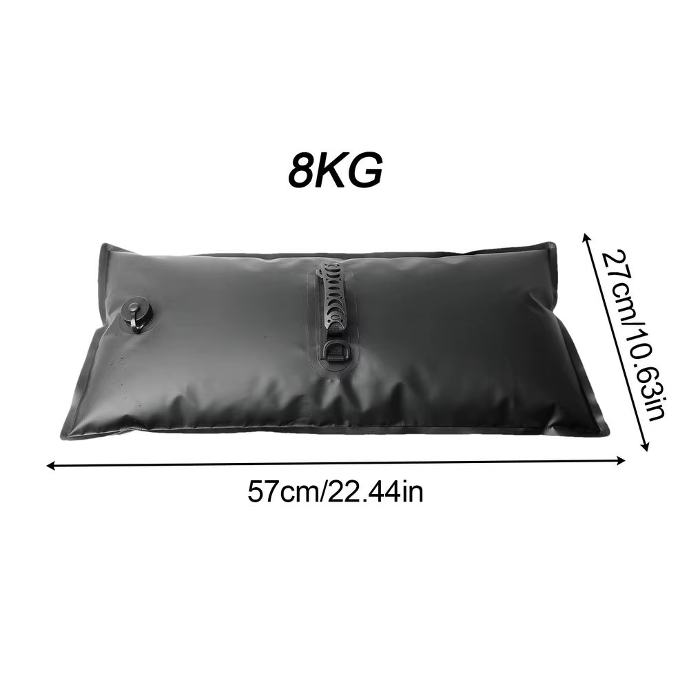 Poids de tente en sac d'eau, base de support résistante au vent avec poignée, sac d'eau pliable pour