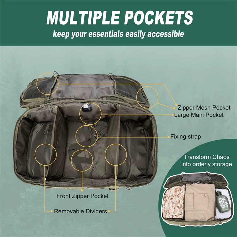 30L 45L 80L grand sac de sport sac à dos tactique sacs de Camping en plein air Molle hommes sacs à d