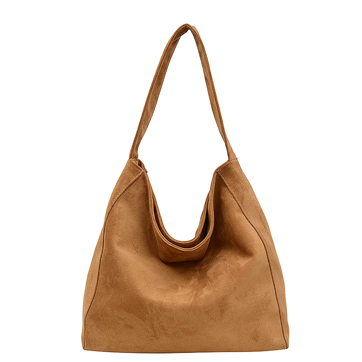 Slouchy-Sac Maillard Décontracté pour Femme, Tissu Doux en Faux Daim, Aimant, Grande Capacité, Hobo 