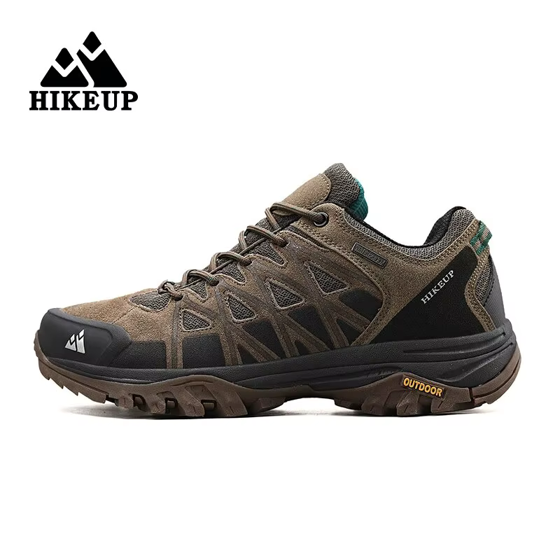 HIKEUP-Chaussures de randonnée en plein air pour hommes, bottes de trekking décontractées, baskets d