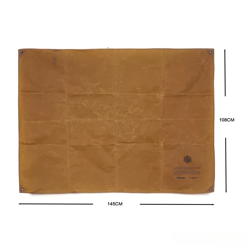 Tapis de pique-nique de Camping en toile de cire d'huile rétro, résistant à l'humidité en plein air 