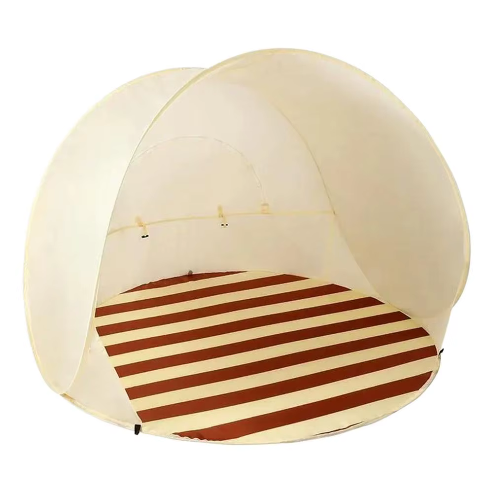 Tente de plage portable à ouverture rapide, grande capacité pour 3-4 personnes, protection UV, abri 