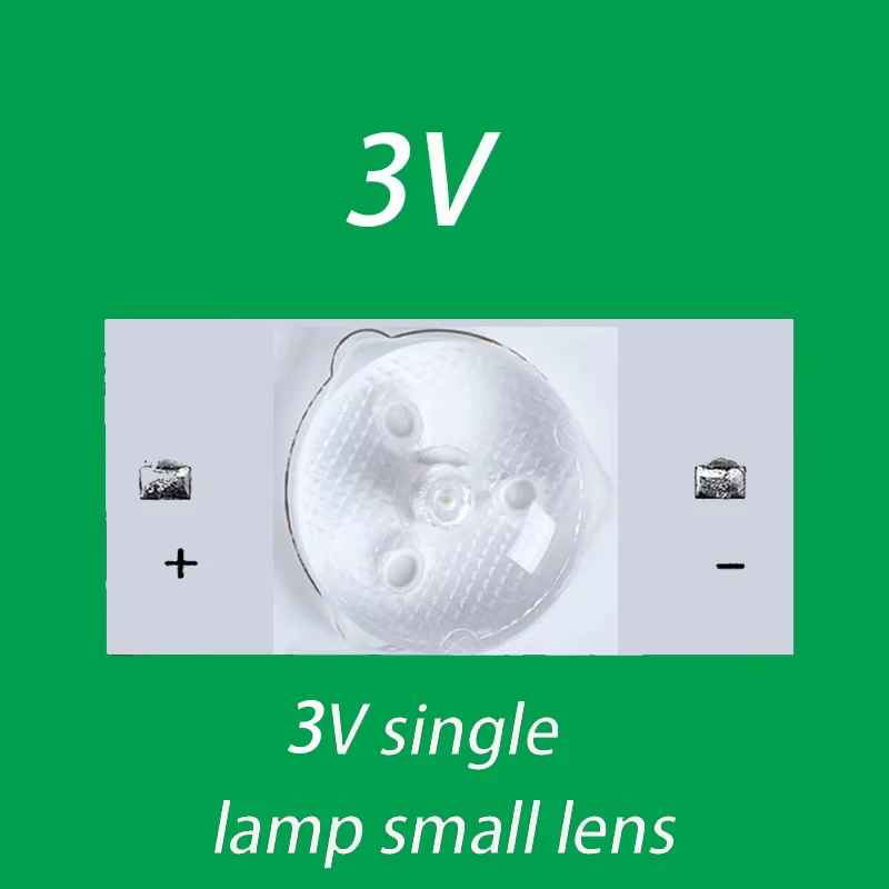 Accessoires de bande de rétroéclairage LED, perles de lampe SMD, filtre de lentille optique, 3V, 6V,