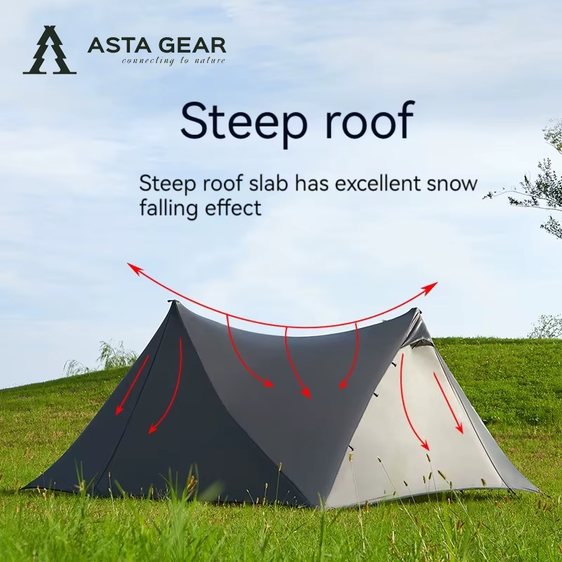 ASTA GEAR-Tente Yun Chuan double face en nylon, revêtement silicone, Dakota ide double A, 15D, campi