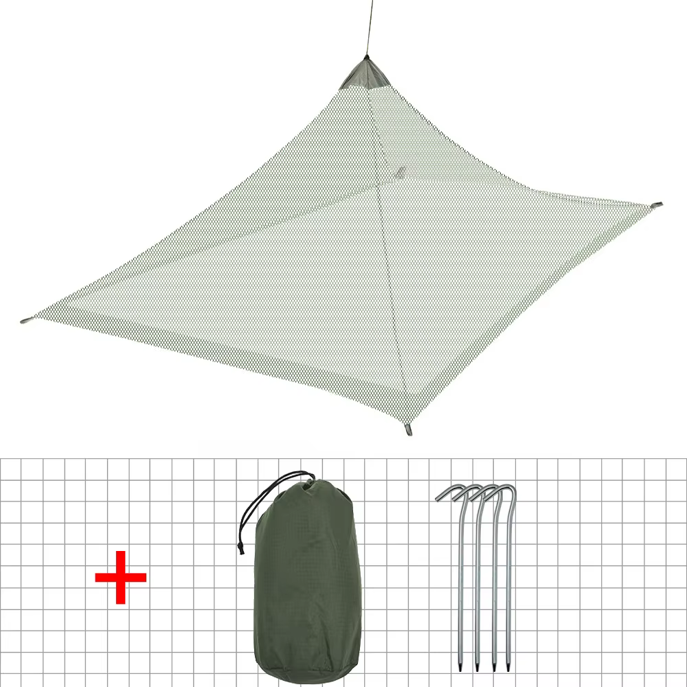 Tente de moustiquaire de Camping en maille pyramidale, abri anti-insectes ultraléger, Protection con