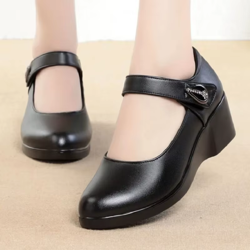 Femmes mode haute qualité chaussures à talons compensés pour printemps été dame décontracté rue conf