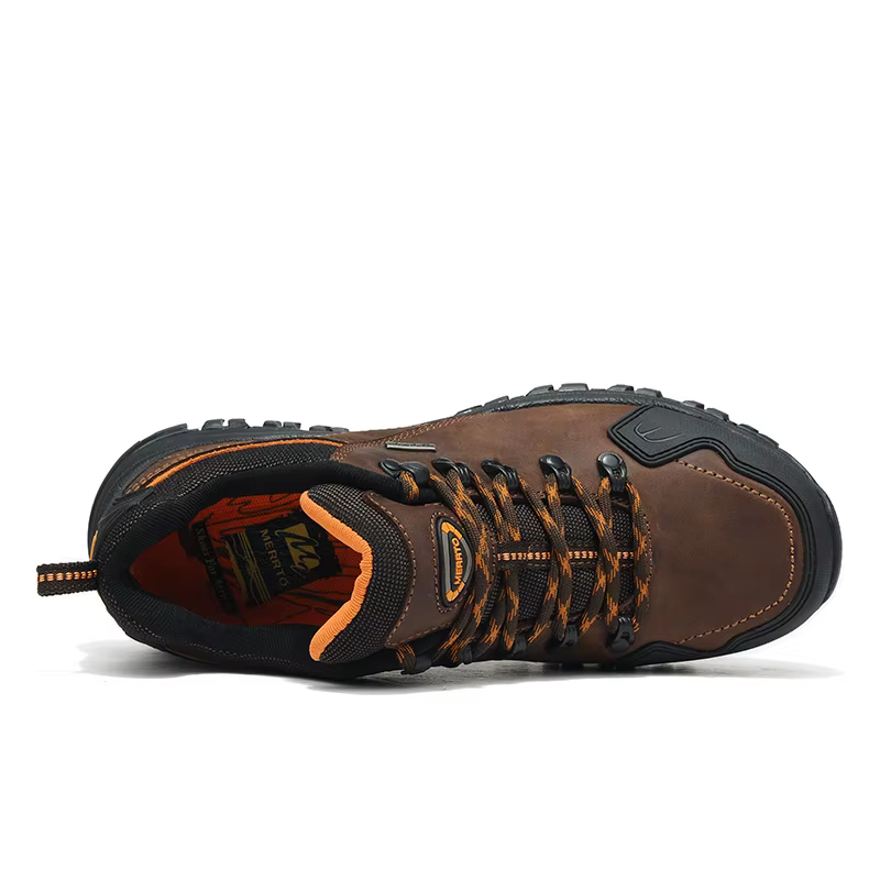 MERRTO-Chaussures d'extérieur en cuir de vachette pour hommes et femmes, chaussures de randonnée, tr