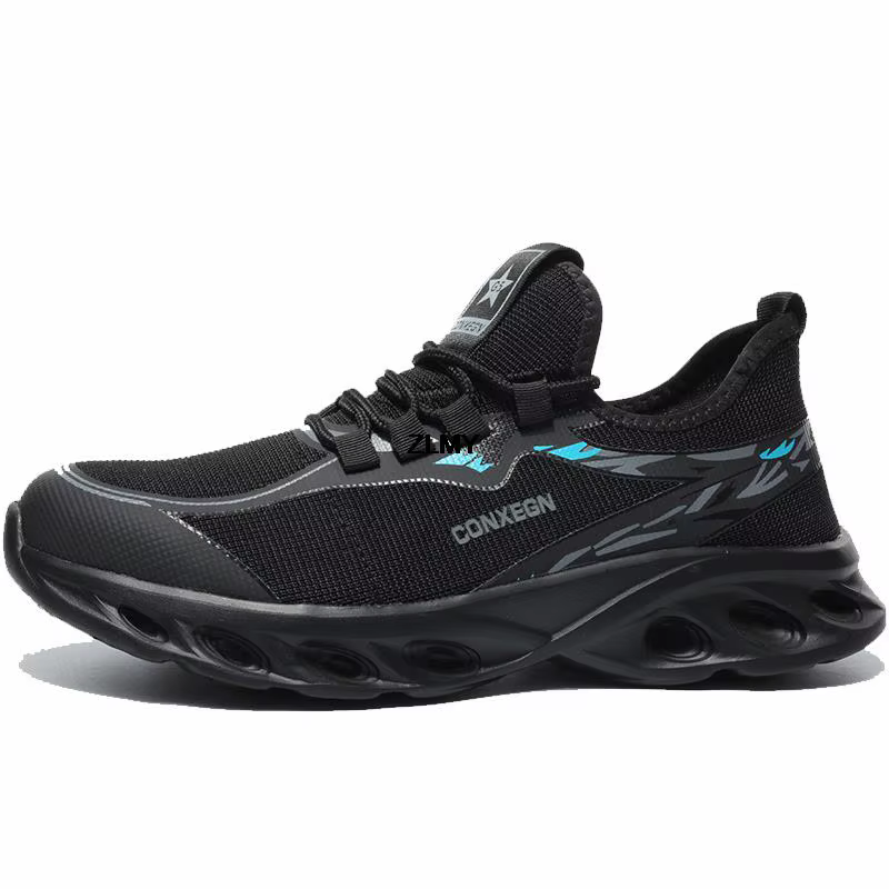 Chaussures de sécurité à la mode pour hommes, baskets à bout en acier, Anti-perforation, chaussures 