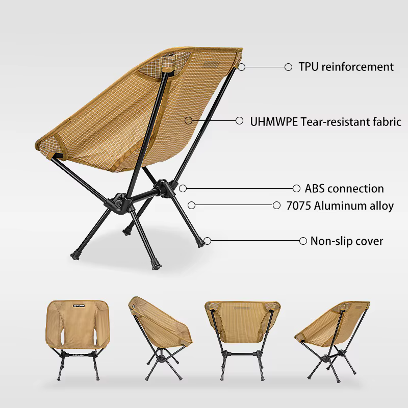 FLAME'S CREED – chaise de Camping ultralégère, Portable, pliable, pour loisirs en plein air, pique-n