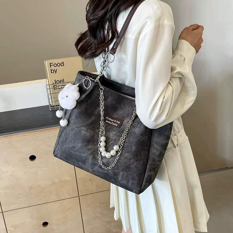 Sac fourre-tout en denim pour jeunes femmes, version coréenne, sac de classe pour étudiants, sac à m