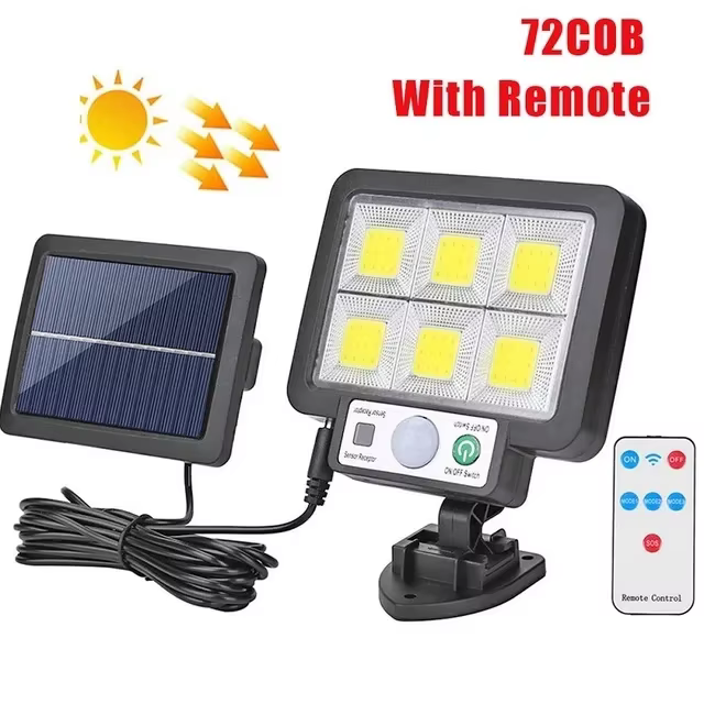 Lampes à détecteur de mouvement, éclairage de rue de jardin, lampe solaire LED, lampe murale solaire