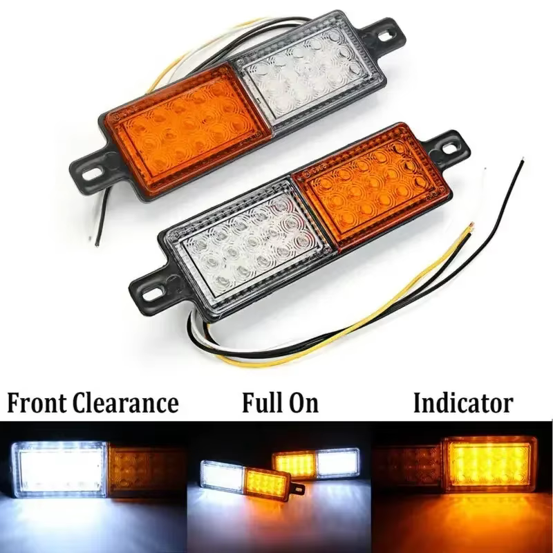 2 pièces indicateur LED feu de parc universel 30 LED Bullbar indicateur avant feu de position latéra