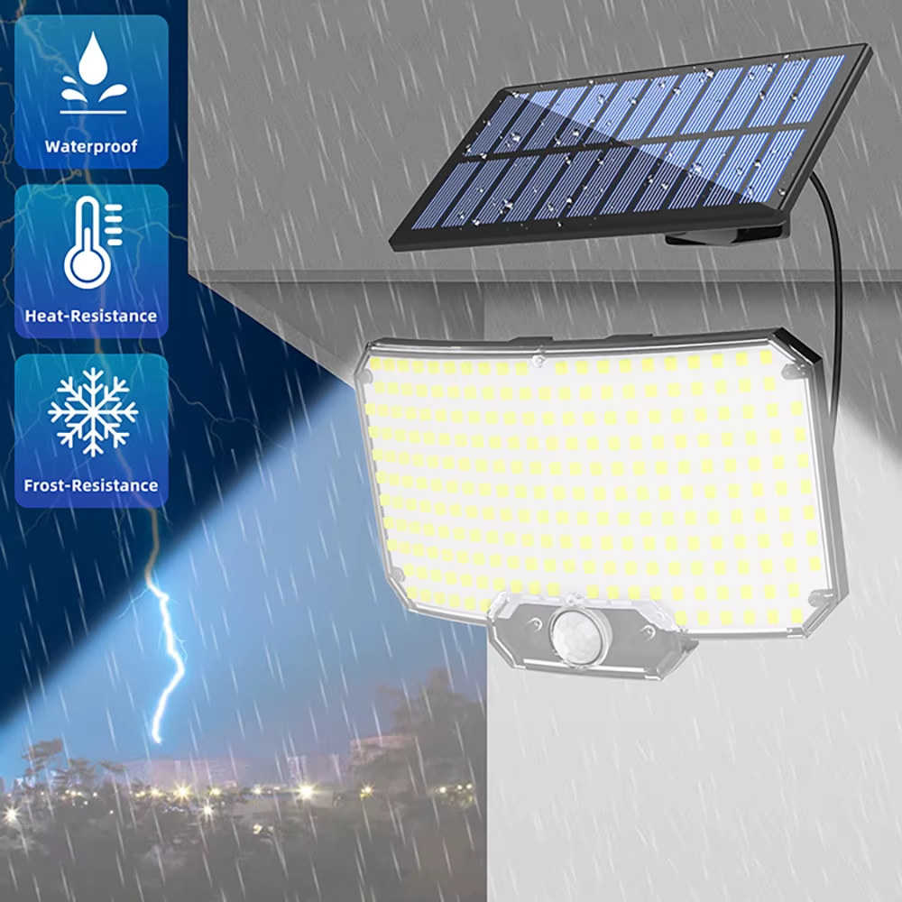 Nouveau 366LED lumières extérieures solaires lumière de sécurité à énergie solaire capteur de mouvem