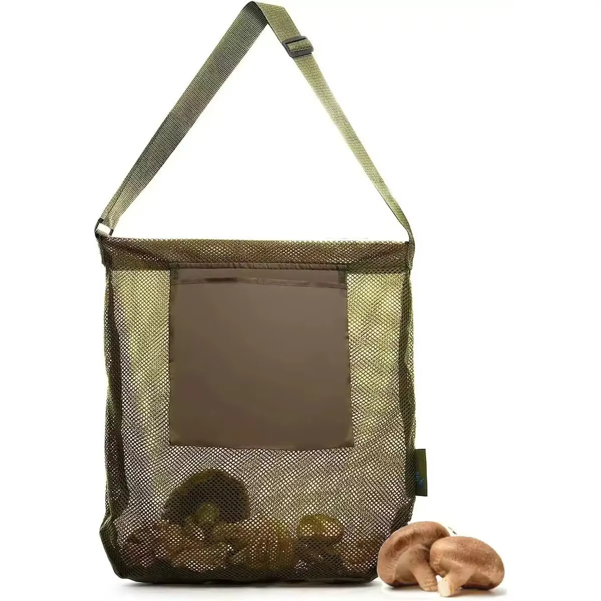 Filet de chasse aux champignons, sac de collecte de panier de champignons, sac de collecte de fruits
