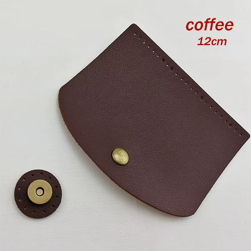 Pièces de sac bricolage fait à la main en cuir PU rabat matériel sac rabat couverture pour sac trico