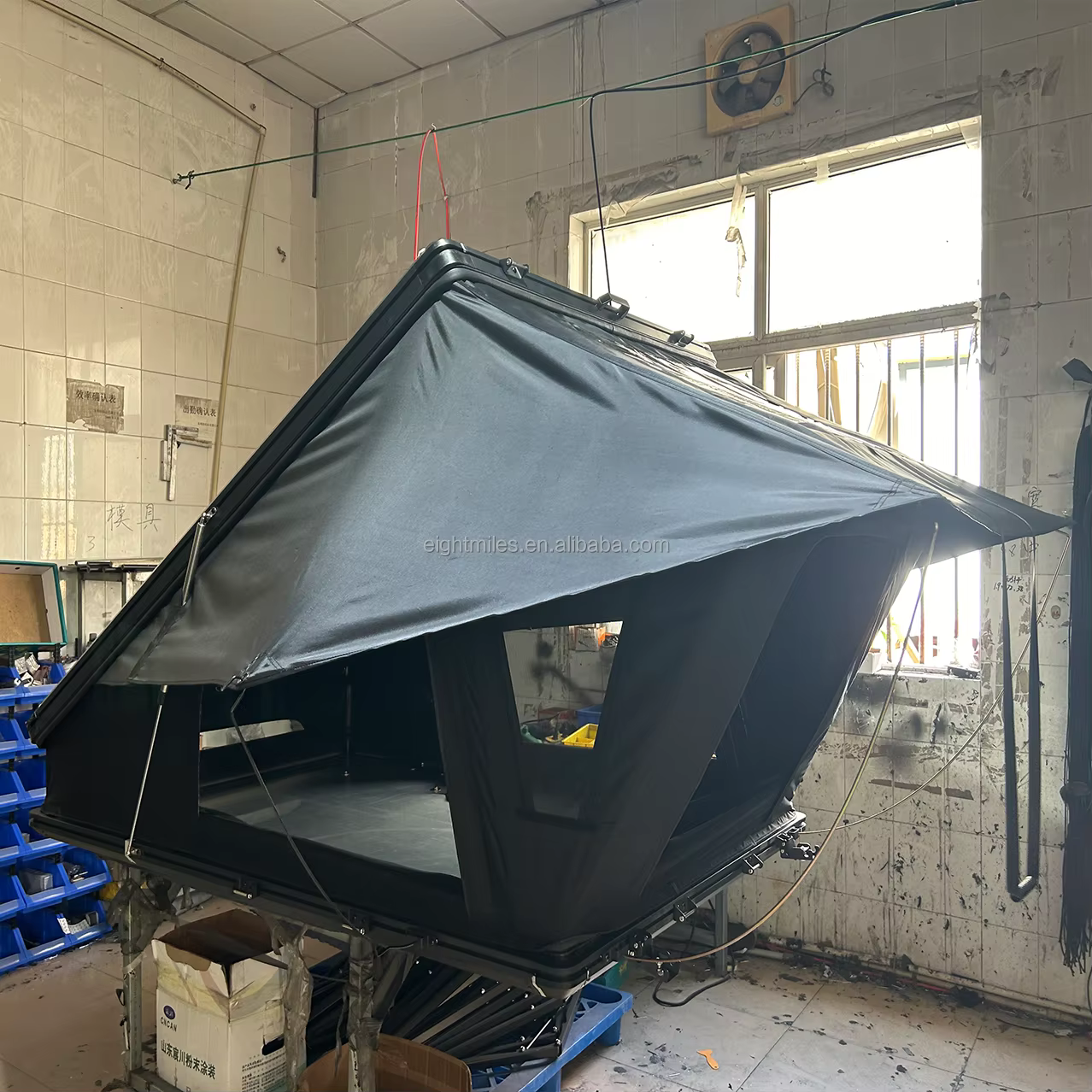 Tente de toit de voiture en aluminium pour 2 personnes, randonnée, coque rigide, convient aux camion