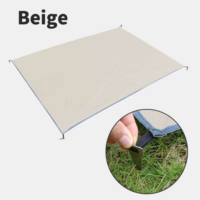 Tapis de Camping imperméable avec piquets, matelas de tente, couverture de pique-nique en plein air,