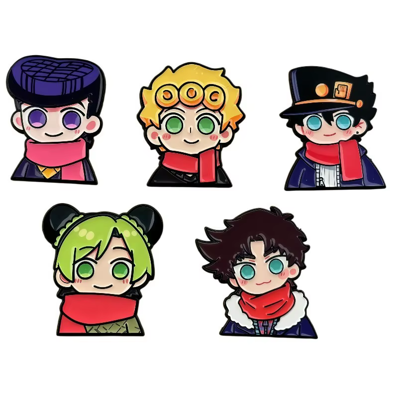 Broche et badge en alliage de dessin animé JoJo's Bizarre Adventure, accessoires de décoration unise