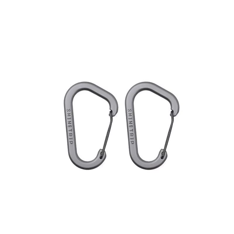 Mousqueton léger à anneau en D, 2 pièces, Clips de sangle pour sac à main, équipement de survie en p