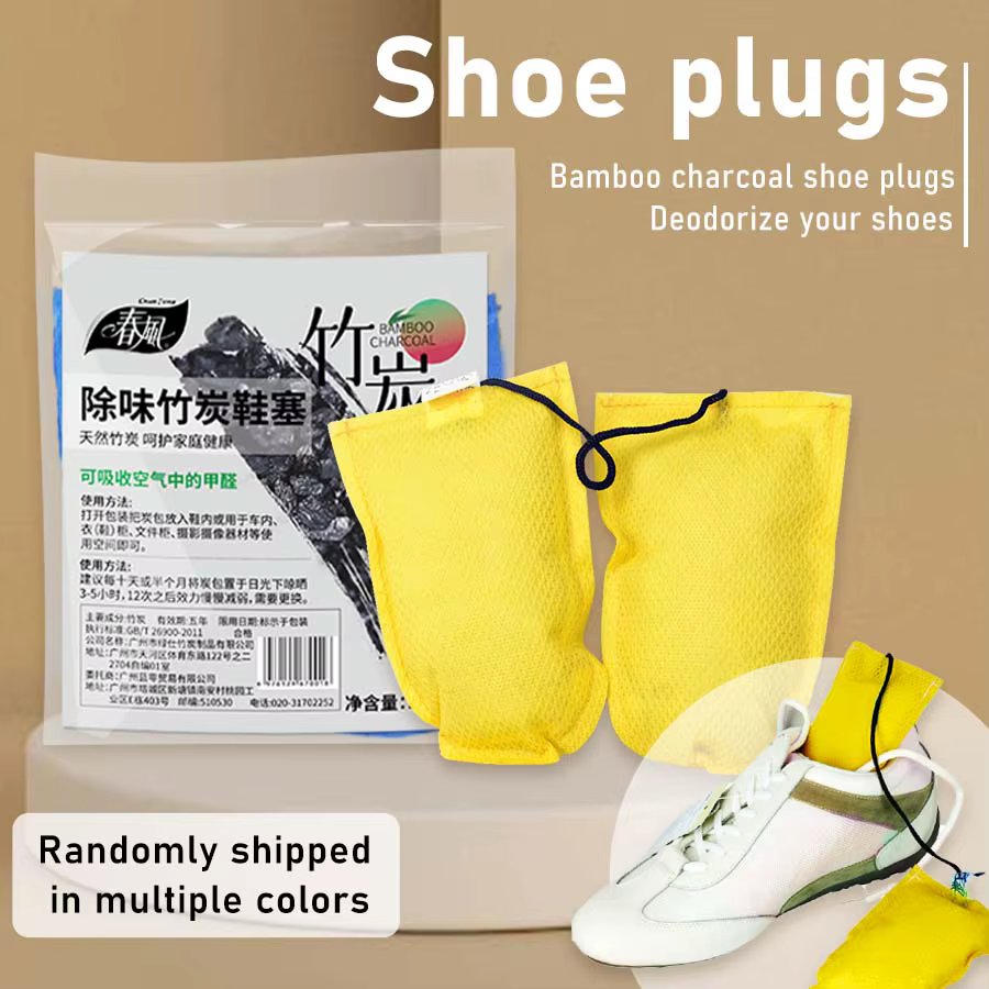 Semelles de chaussures en charbon de bambou, désodorisants à charbon actif, absorbants de transpirat