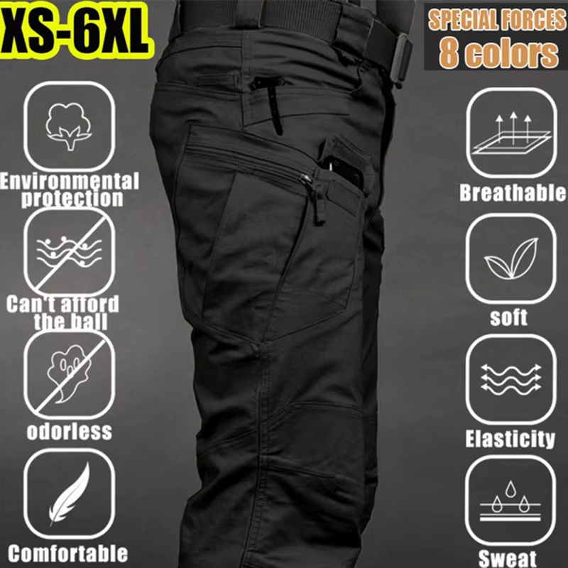 Pantalon Cargo tactique pour hommes, grande taille 6XL, pantalon de sport décontracté en plein air,