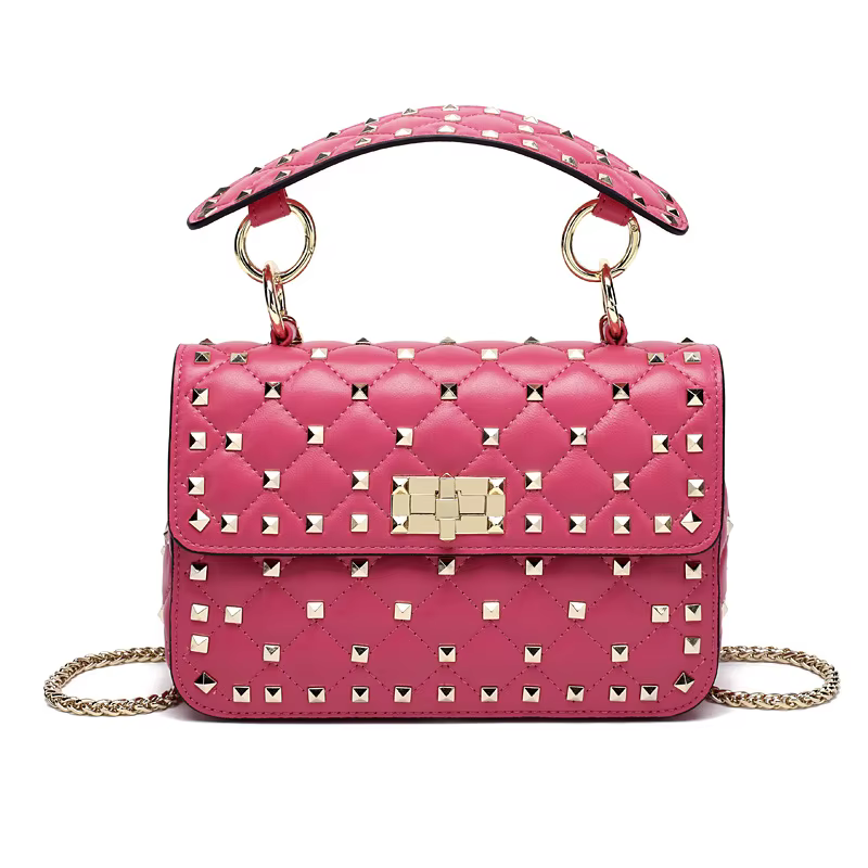 Sacs à main pour femmes en peau de mouton en cuir Rivet chaîne sac concepteur sacs à bandoulière de 