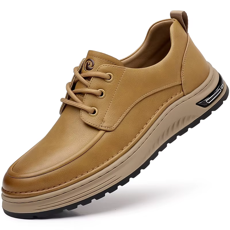 Chaussures pour hommes 2026, baskets en cuir et maille, lacets, chaussures de printemps