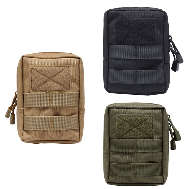 Sacs de taille tactiques d'extérieur 600D, pochette Molle multi-outils, sac de taille à fermeture éc