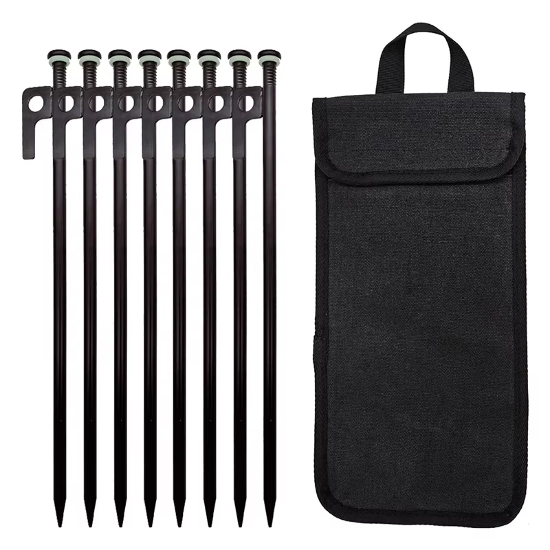 Ensemble de jambes et marteau pour tente de Camping, piquets de tente, clous au sol, longueur 30cm, 