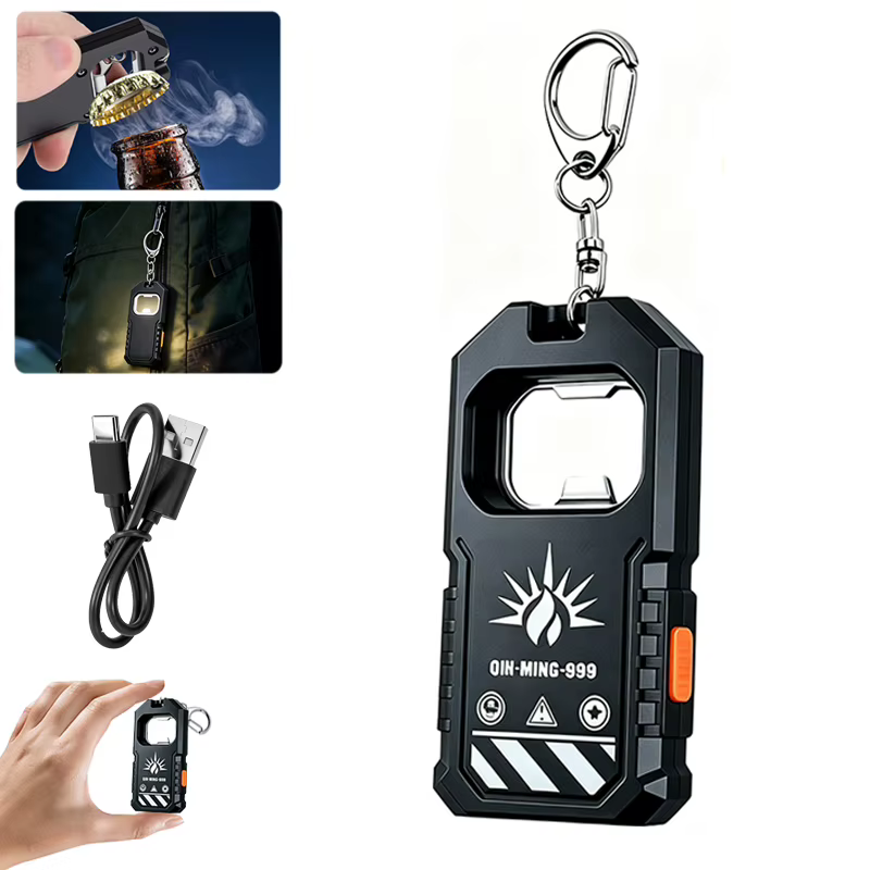 Lampe de poche portable, lampe à LED pour porte-clés, mini torche rechargeable, multi-outil avec ouv